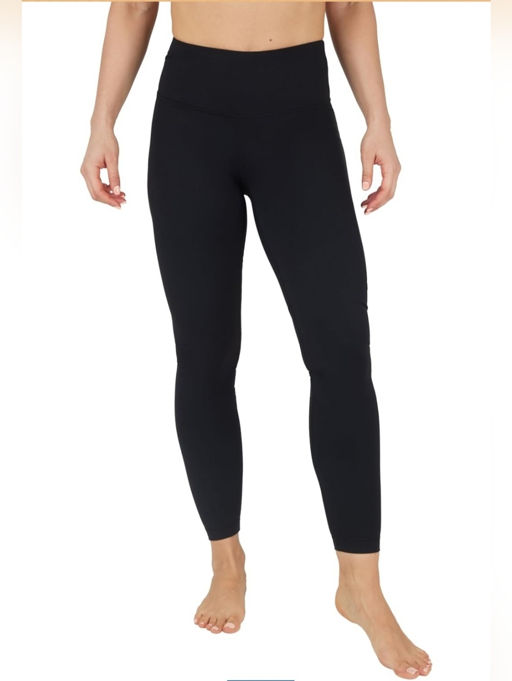 💥90 Degree By Reflex Black High-Rise waistband Leggings capri size small💥